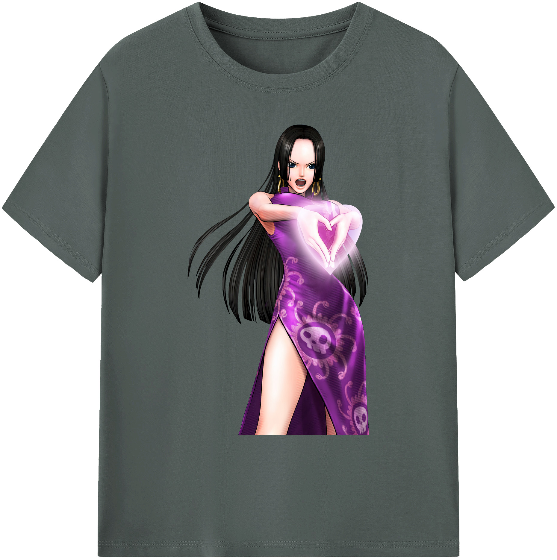 ワンピース ボア・ハンコック ONE PIECE Boa·Hancock 綿100％ メンズ半袖Tシャツ｜肌触りやわらか＆通気性